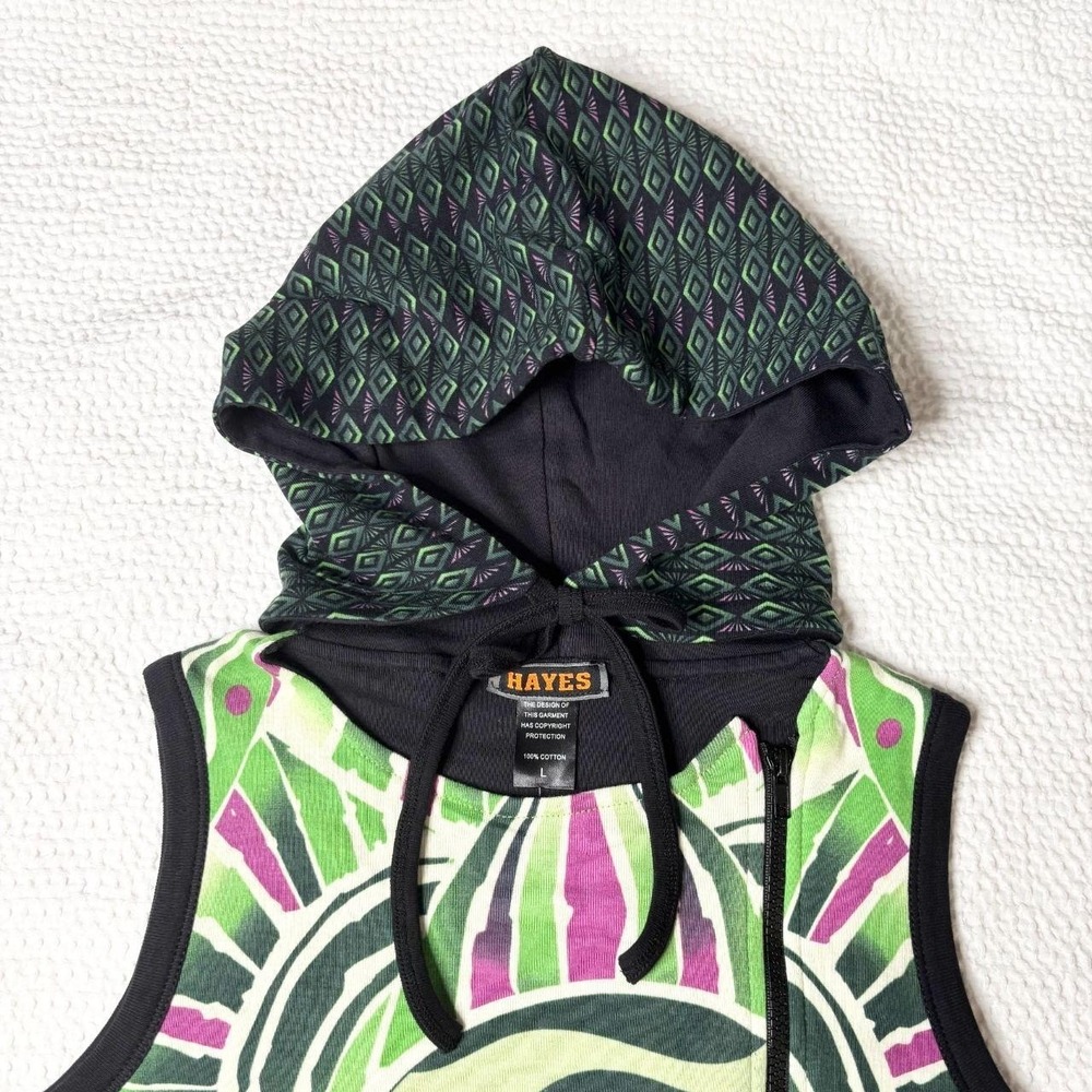 deadstock Hayes rare graphic euro mini dress - Picture 3 of 8